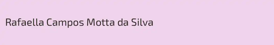 Rafaella Campos Motta da Silva
